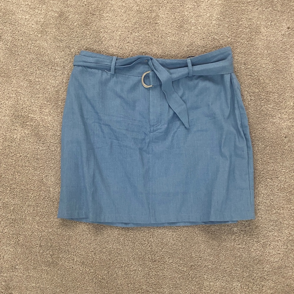Revolve Superdown Tinley Chambray Mini Skirt - image 1